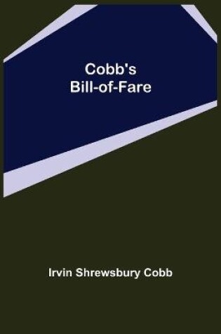 Cover of Cobb's Bill-of-Fare