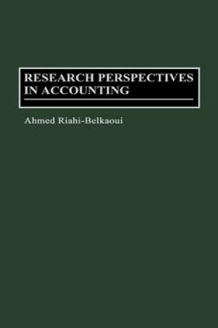 Cover of Research Perspectives in Accounting