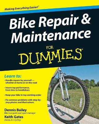 Book cover for Bike Repair and Maintenance For Dummies