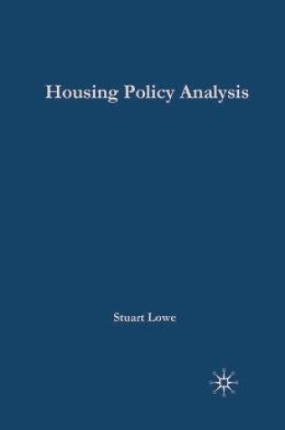 Cover of Housing Policy Analysis