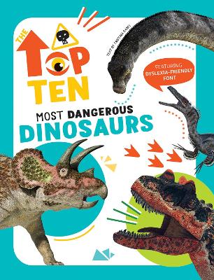 Book cover for The Top Ten: Most Dangerous Dinosaurs