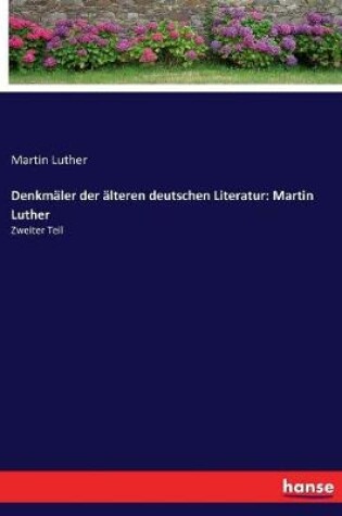 Cover of Denkmäler der älteren deutschen Literatur