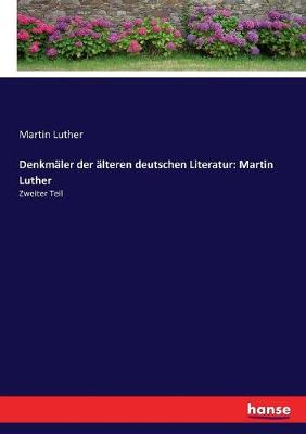 Book cover for Denkmäler der älteren deutschen Literatur