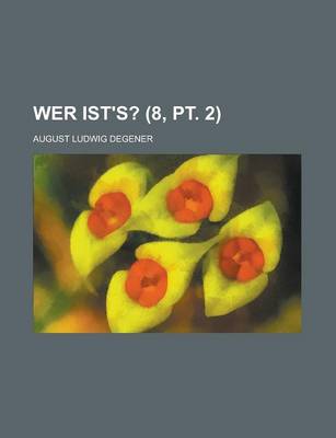 Book cover for Wer Ist's? (8, PT. 2)