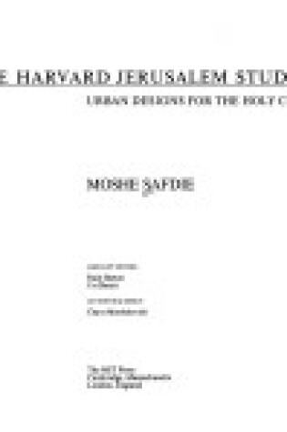 Cover of The Harvard Jerusalem Studio