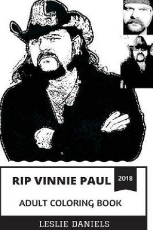 Cover of RIP Vinnie Paul Adult Coloring Book