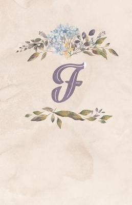Book cover for Vintage Floral Monogram Journal - F
