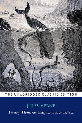 Book cover for Twenty Thousand Leagues Under the Sea Novel by Jules Verne ''Annotated Classic Edition''