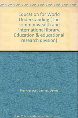 Cover of Education for World Understanding