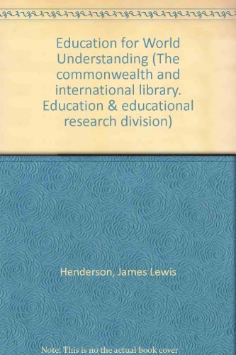 Book cover for Education for World Understanding