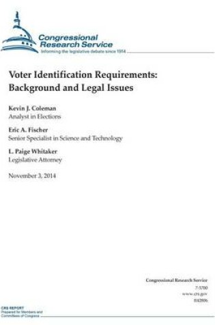 Cover of Voter Identification Requirements