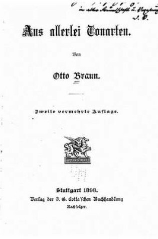 Cover of Aus allerlei Tonarten