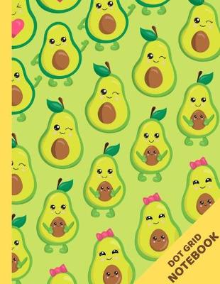 Book cover for Avocado Dot Grid Journal Notebook