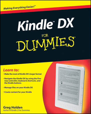 Book cover for Kindle DX For Dummies