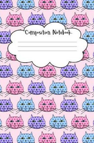 Cover of Polka Dot Cats School Composition Notebook