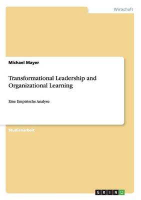 Book cover for Transformational Leadership and Organizational Learning