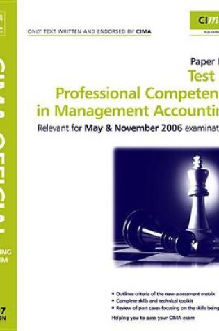 Cover of Cima Learning System Test of Professional Competence in Management Accounting