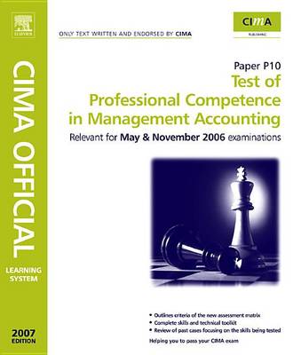 Book cover for Cima Learning System Test of Professional Competence in Management Accounting