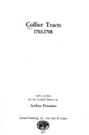 Cover of Collier Trcts 1703