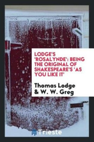 Cover of Lodge's 'rosalynde'