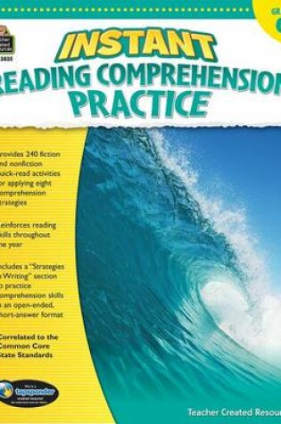 Cover of Instant Reading Comprehension Practice Grade 6