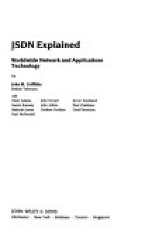 Cover of ISDN Explained