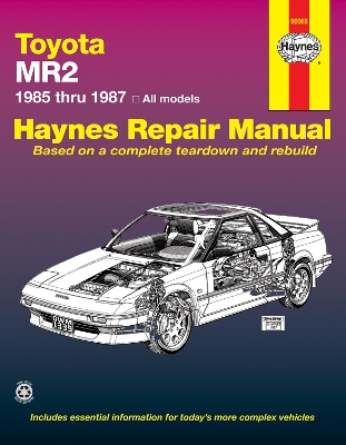 Book cover for Toyota MR2 (85 - 87)