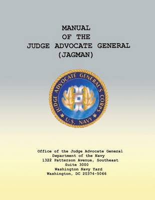 Book cover for Manual of the Judge Advocate General (JAGMAN)