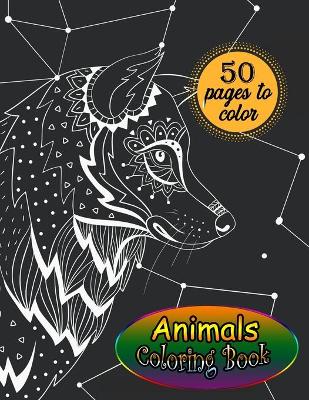 Book cover for Animals Coloring Book