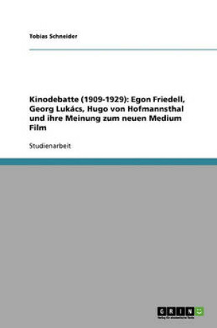 Cover of Kinodebatte (1909-1929)