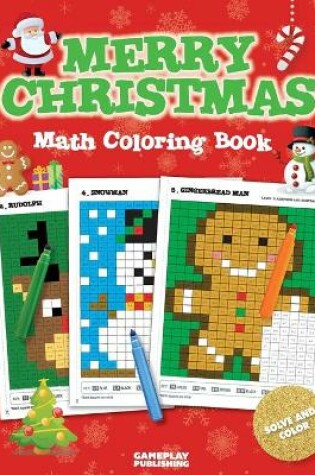 Cover of Merry Christmas Math Coloring Book