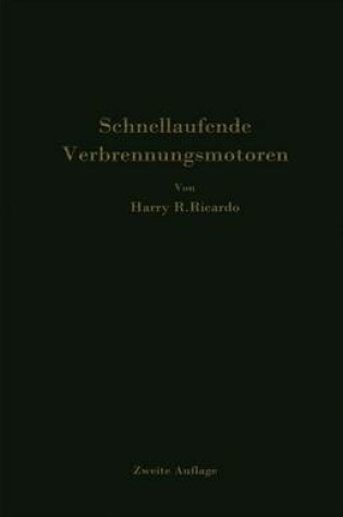 Cover of Schnellaufende Verbrennungsmotoren