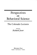 Book cover for Perspectives On Behavioral Science