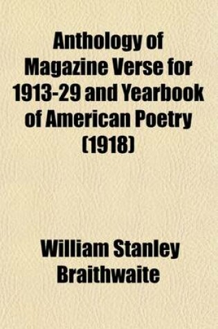 Cover of Anthology of Magazine Verse for 1913-29 and Yearbook of American Poetry