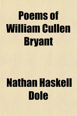 Book cover for Poems of William Cullen Bryant