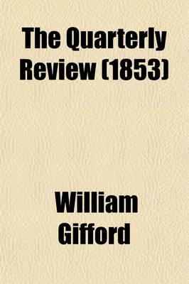 Book cover for The Quarterly Review (Volume 93)