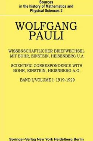Cover of Wissenschaftlicher Briefwechsel mit Bohr, Einstein, Heisenberg u.a.