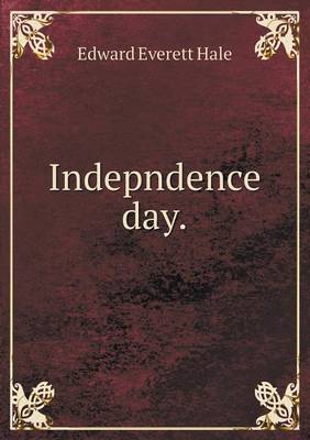 Book cover for Indepndence day
