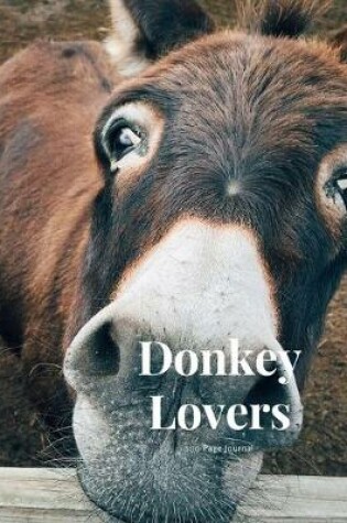 Cover of Donkey Lovers 100 page Journal