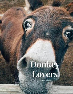 Book cover for Donkey Lovers 100 page Journal