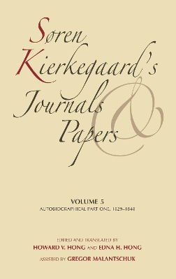 Book cover for Soren Kierkegaard's Journals and Papers, Volume 5