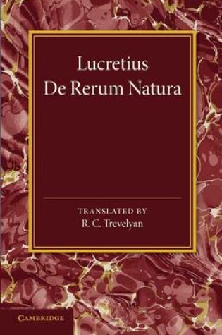 Cover of Lucretius
