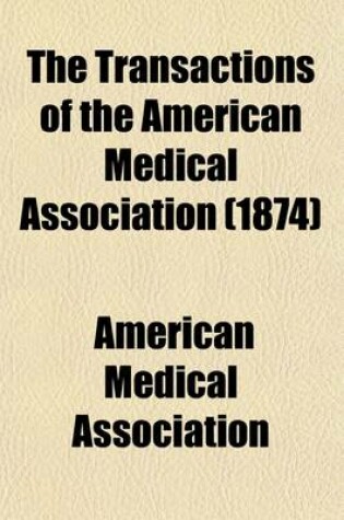Cover of Transactions of the American Medical Association Volume 25
