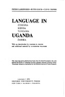 Book cover for Language in Uganda