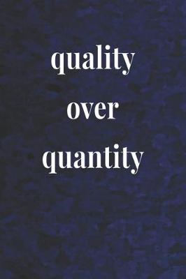 Book cover for Quality Over Quantity