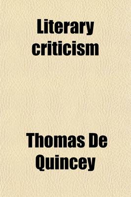 Book cover for Literary Criticism