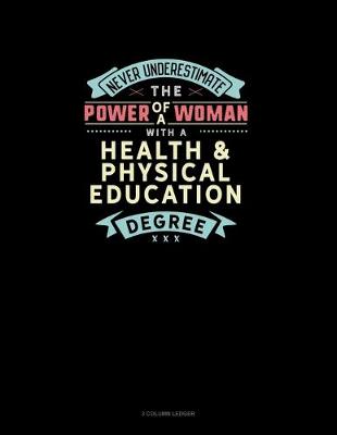 Cover of Never Underestimate The Power Of A Woman With A Health & Physical Education Degree