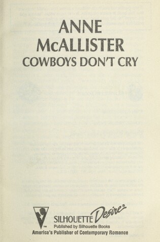 Cover of Cowboys Don't Cry