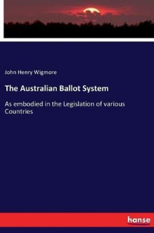 Cover of The Australian Ballot System