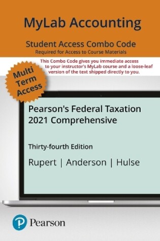 Cover of Mylab Accounting with Pearson Etext -- Combo Access Card -- For Pearson's Federal Taxation 2021 Comprehensive